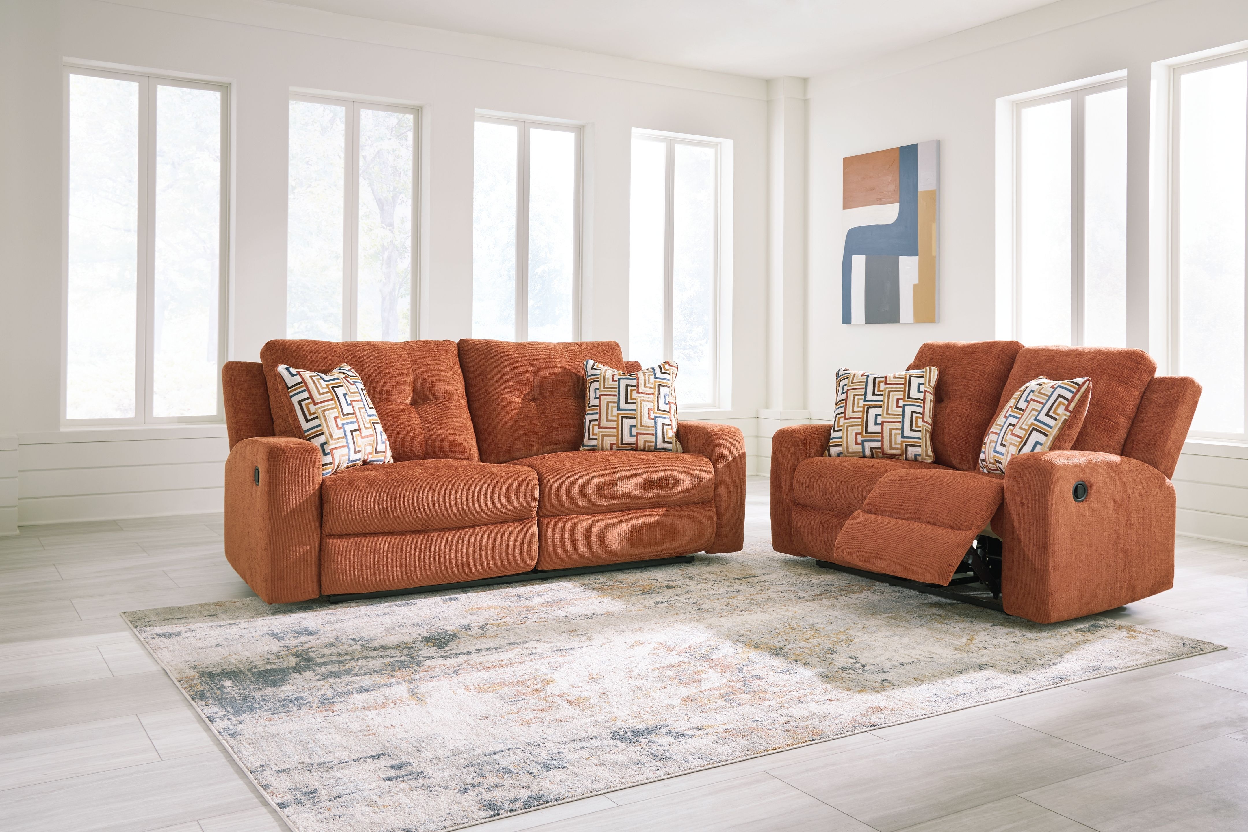Ashley Danum Reclining Sofa and Loveseat 38807-81-86 - Portland