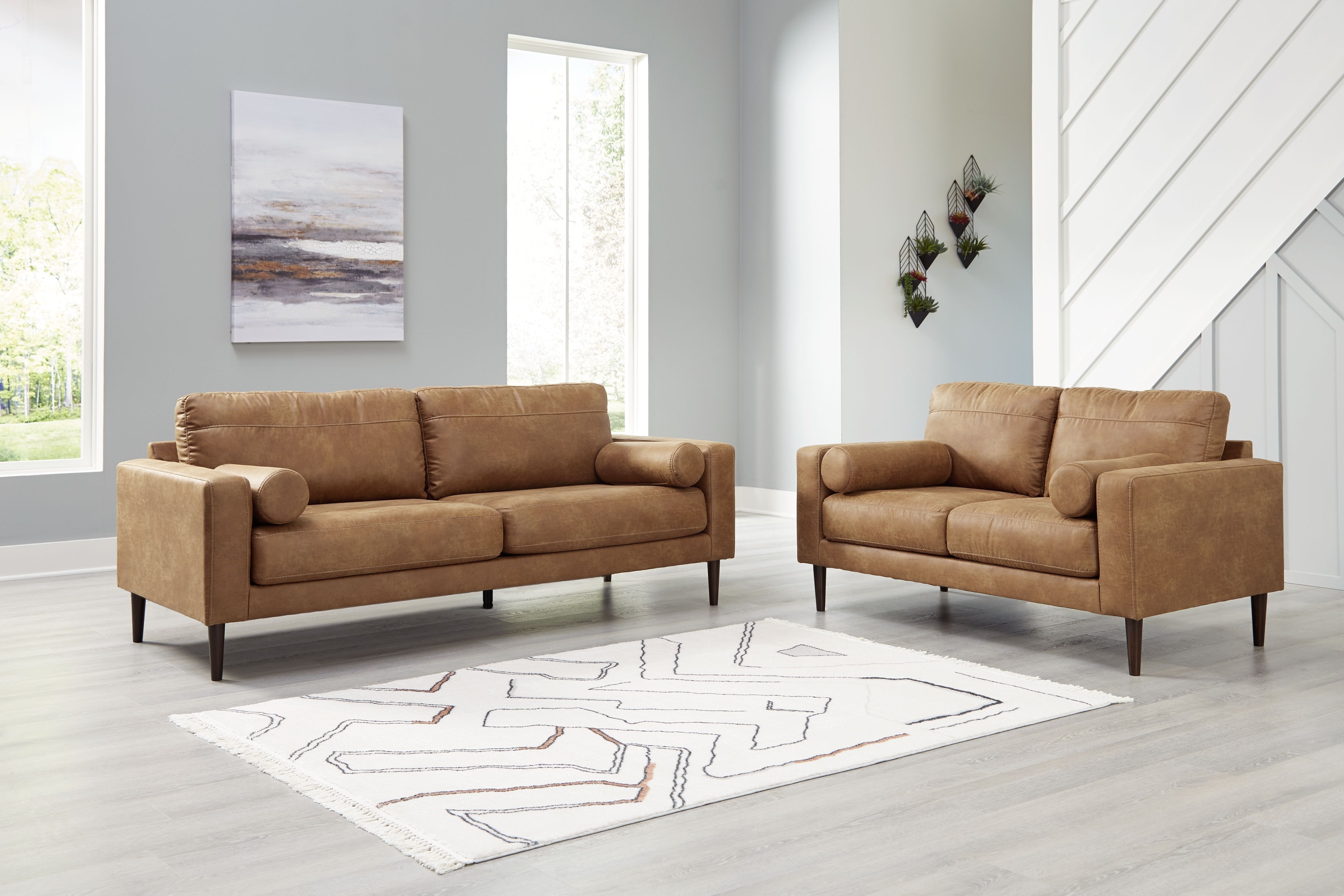 Ashley signature deals leather sofa