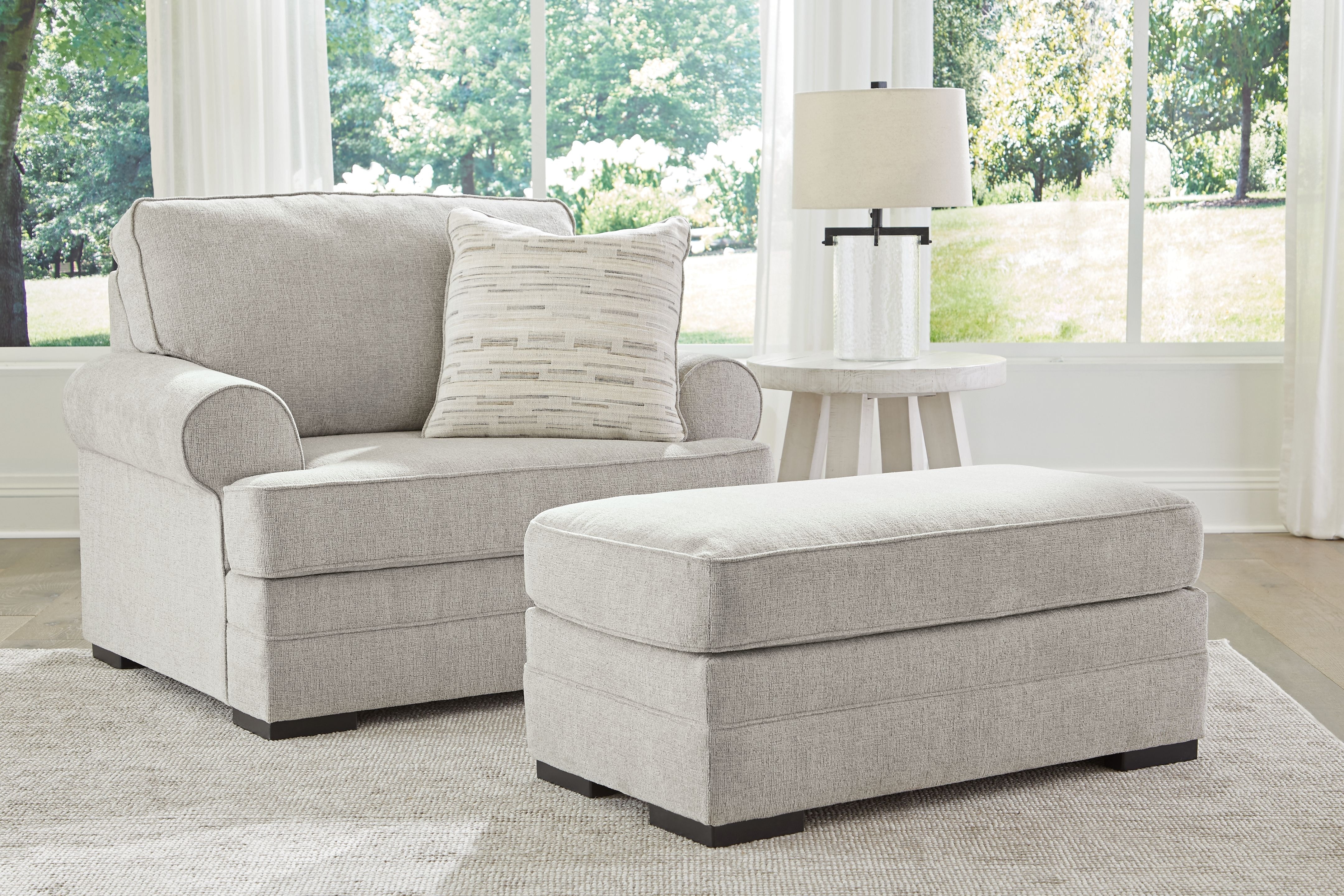 Ashley Eastonbridge Chair And A Half with Ottoman 56603 23 14 Portland OR Key Home Furnishings
