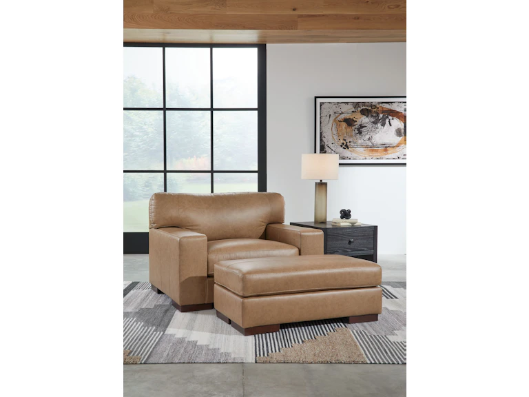 Ashley Lombardia Chair And A Half with Ottoman 57302-23-14 - Portland ...