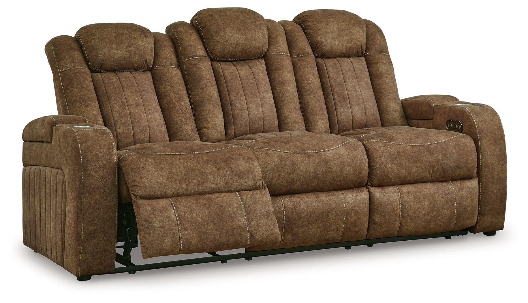 Ashley Wolfridge Power Reclining Sofa and Power Reclining Loveseat With