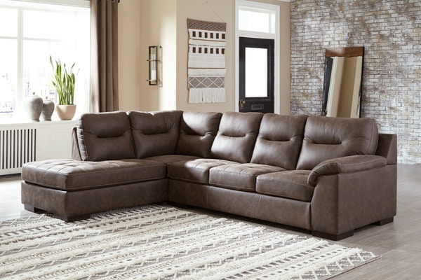 Ashley furniture deals leather sectional couch