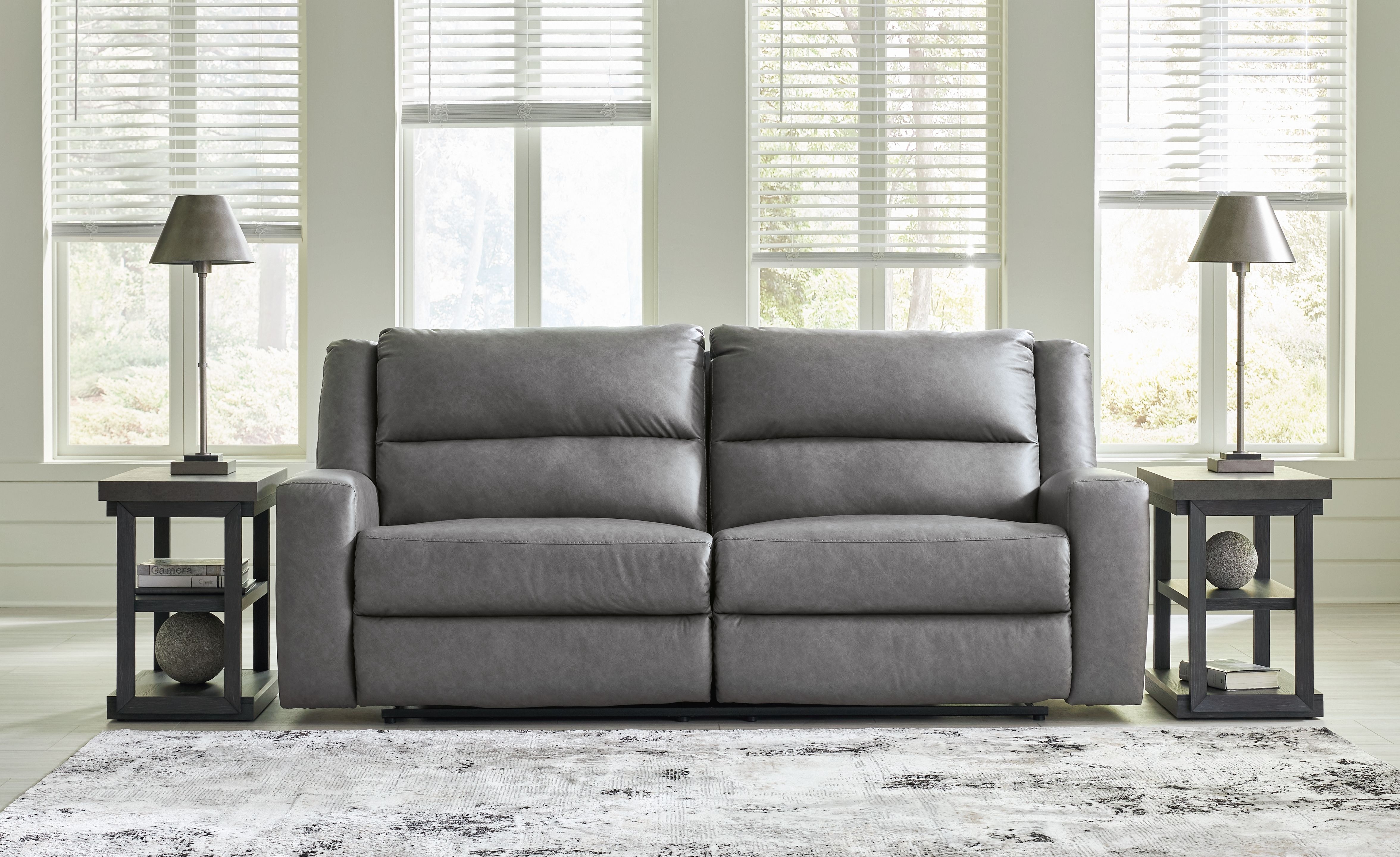 Ashley Brixworth 2 Seat Reclining Sofa and Reclining Loveseat