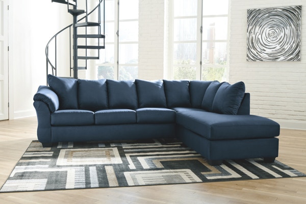 Ashley furniture on sale blue sectional