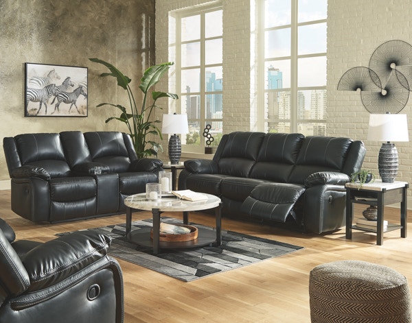 ashley furniture black leather recliner