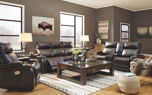 Ashley Team Time 3 Piece Power Reclining Living Room Set 78304-15