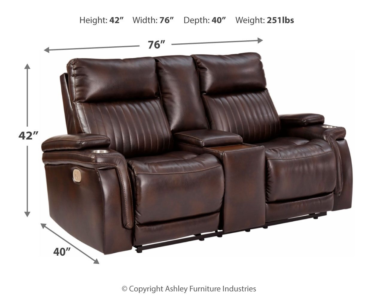 Ashley Team Time 3 Piece Power Reclining Living Room Set 78304-15