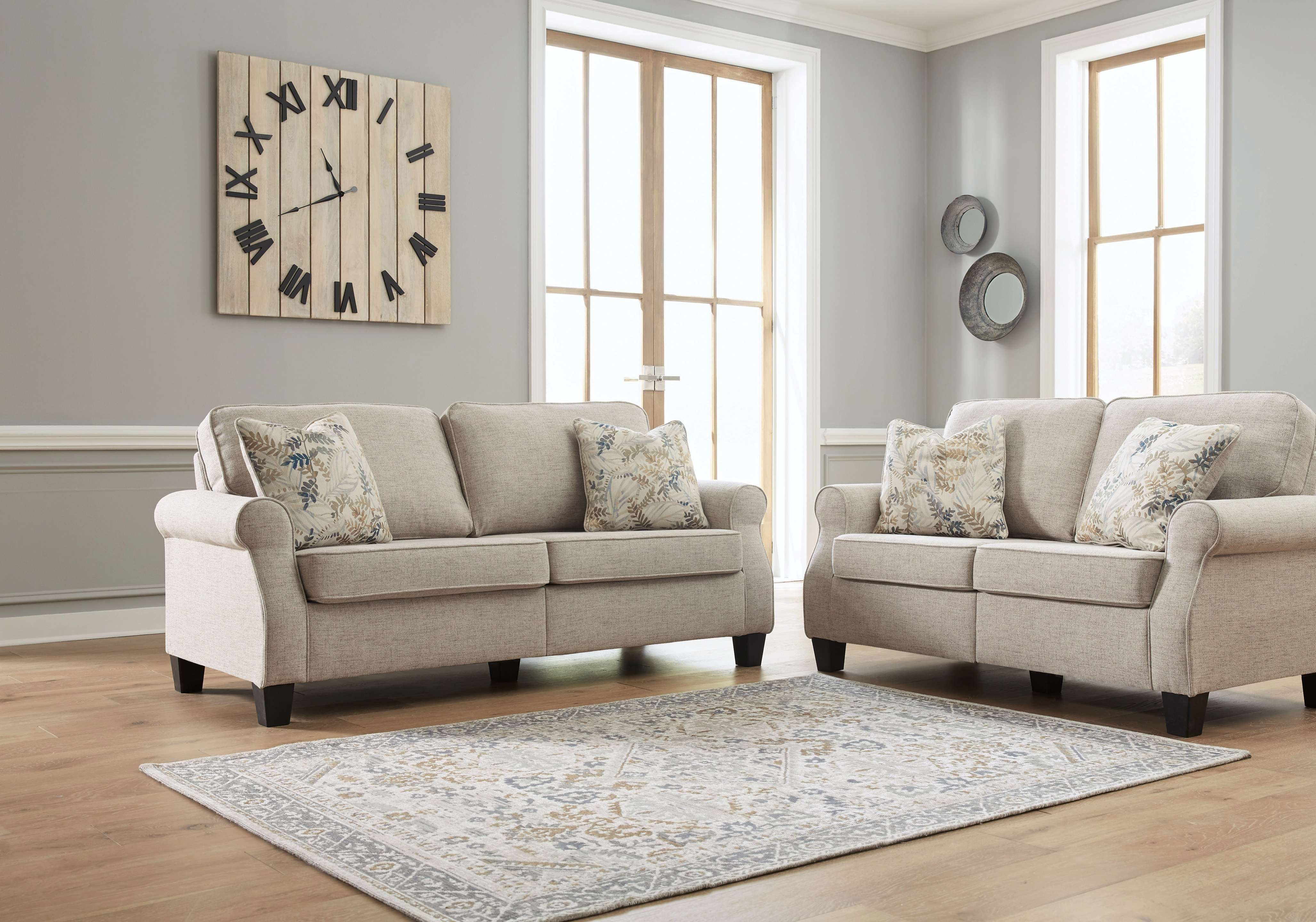 Artisan beige sofa on sale & loveseat