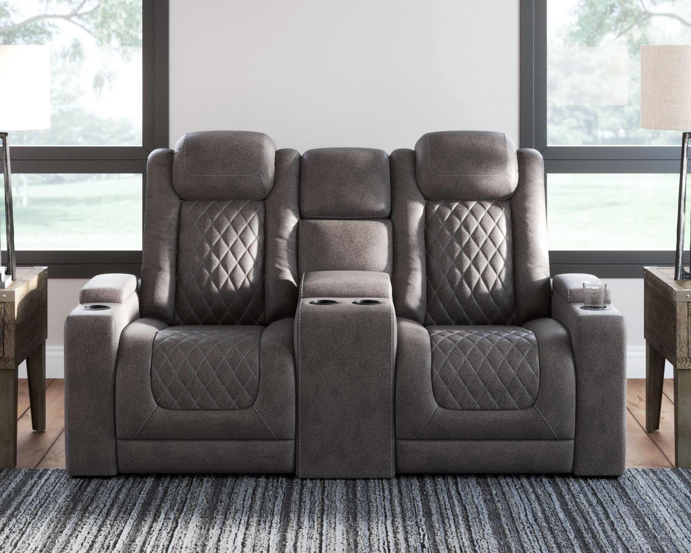 Ashley HyllMont 2 Piece Power Reclining Living Room Set 930031518 Portland, OR Key Home