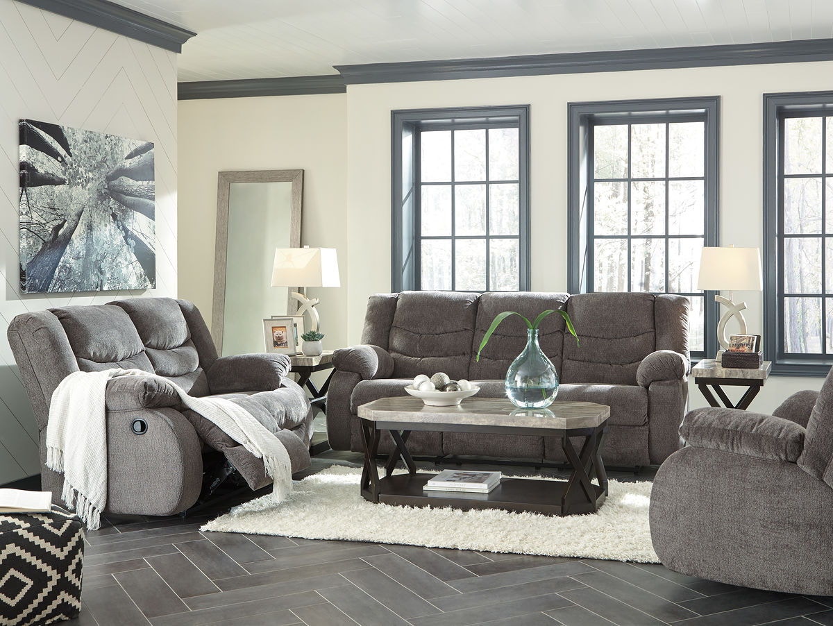 Tulen gray by ashley shop 9860686 reclining loveseat