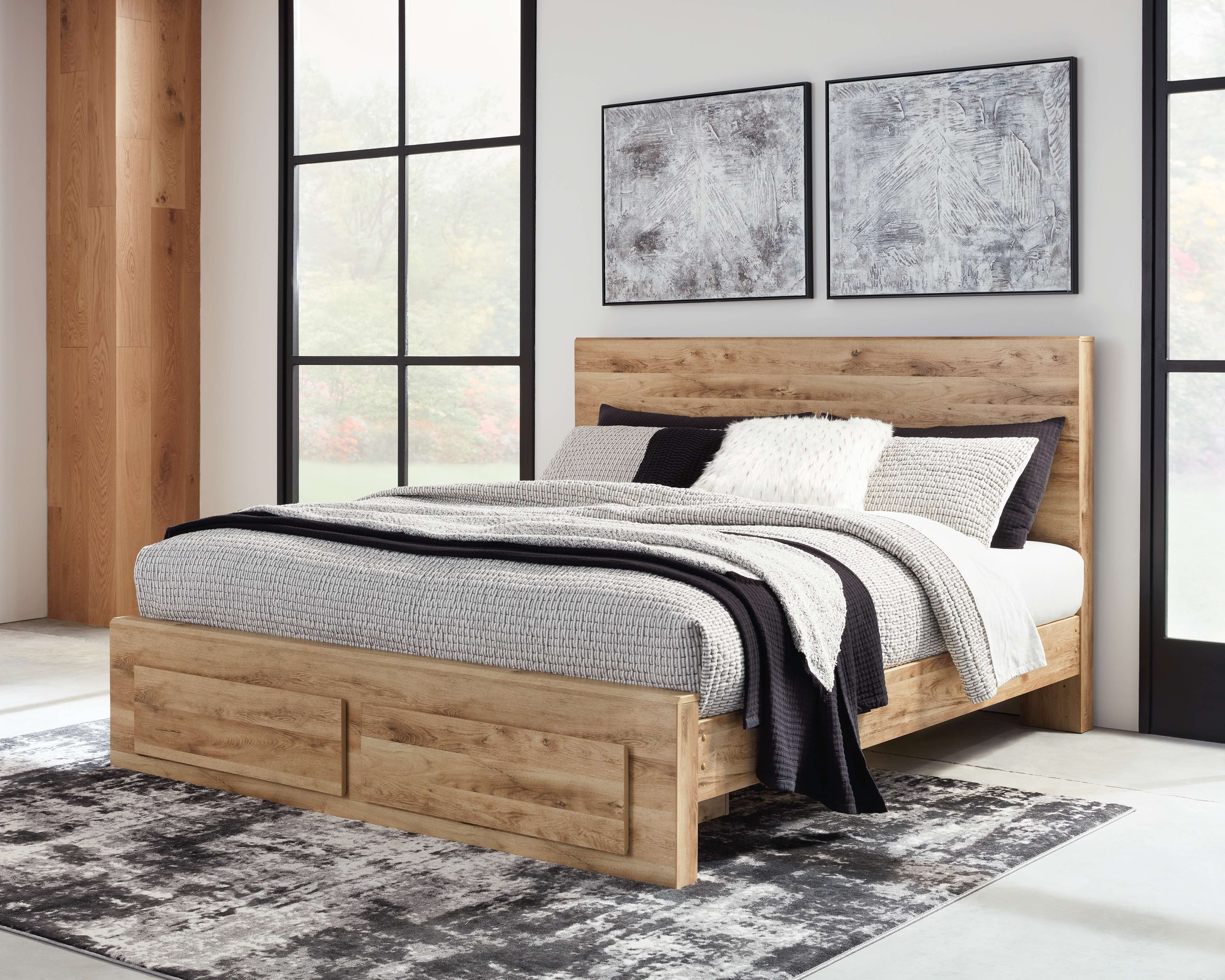 Footboard storage outlet bed