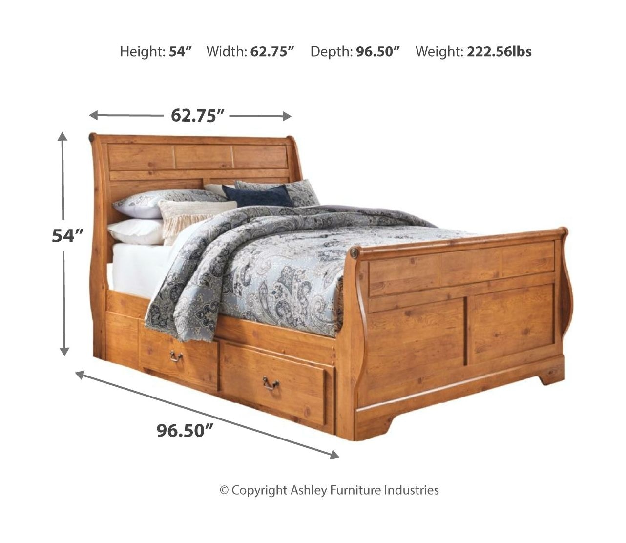 Ashley Bittersweet 9 Piece Queen Sleigh Bedroom Set B2193136466563