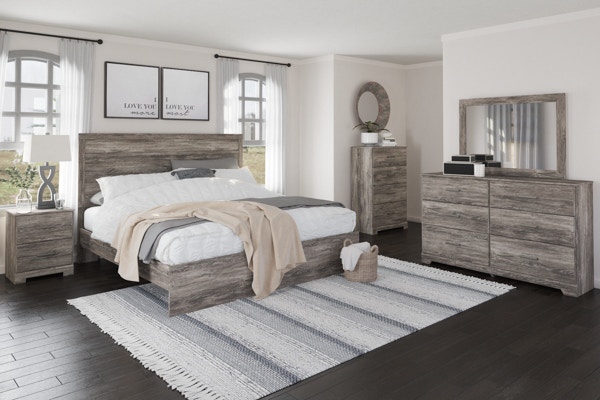 Ashley 4 Piece King Panel Bedroom Set B2587-31-36-72-97