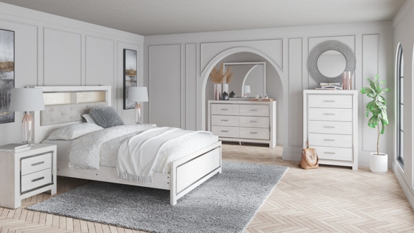 Ashley Altyra 7 Piece Queen Panel Bookcase Bedroom Set B2640-31-36-65 ...