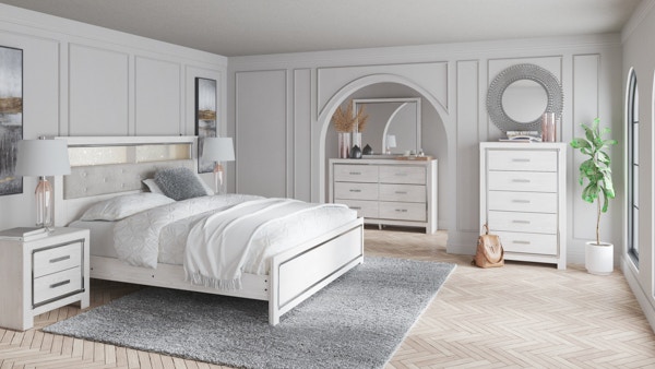 Ashley 7 Piece King Panel Bookcase Bedroom Set B2640-31-36-69-56-97-92-2
