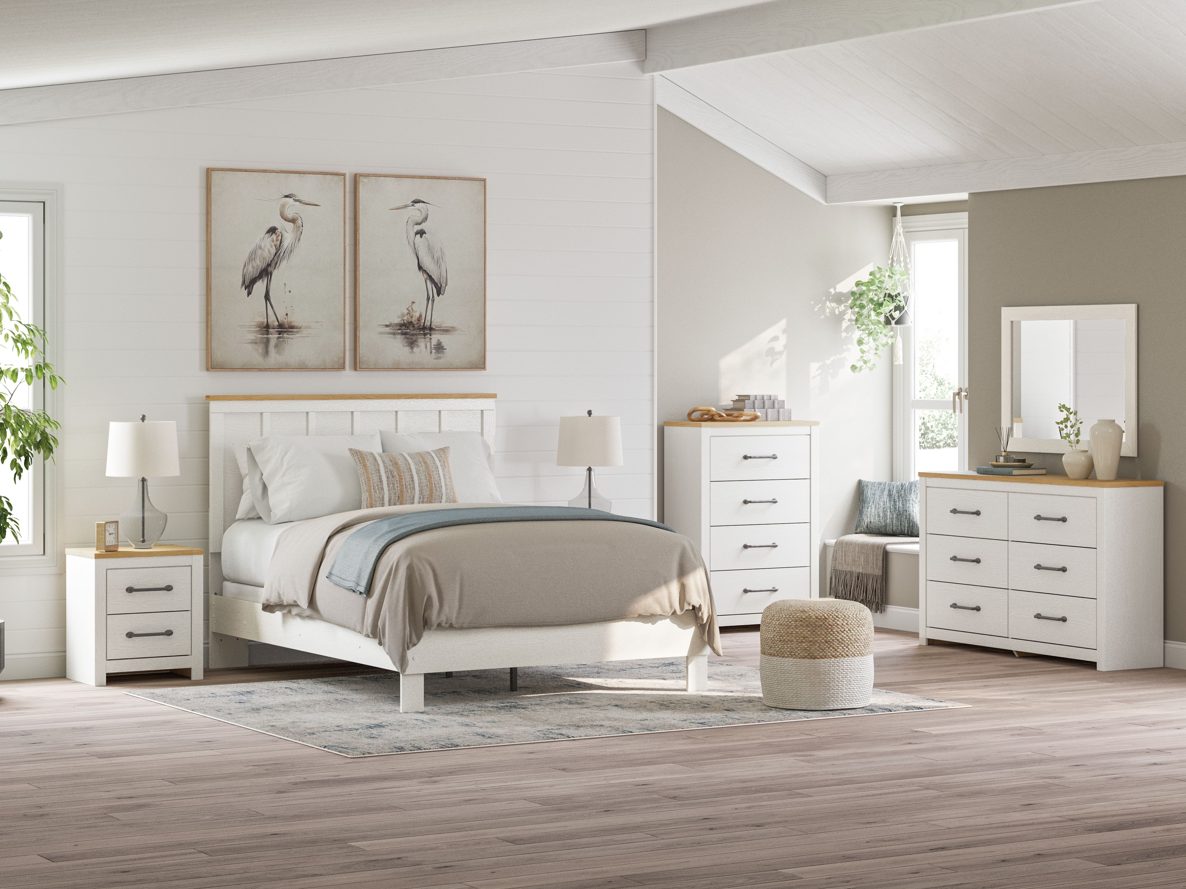 Ashley Linnocreek 5 Piece Queen Panel Bed Set B3340-31-36-44