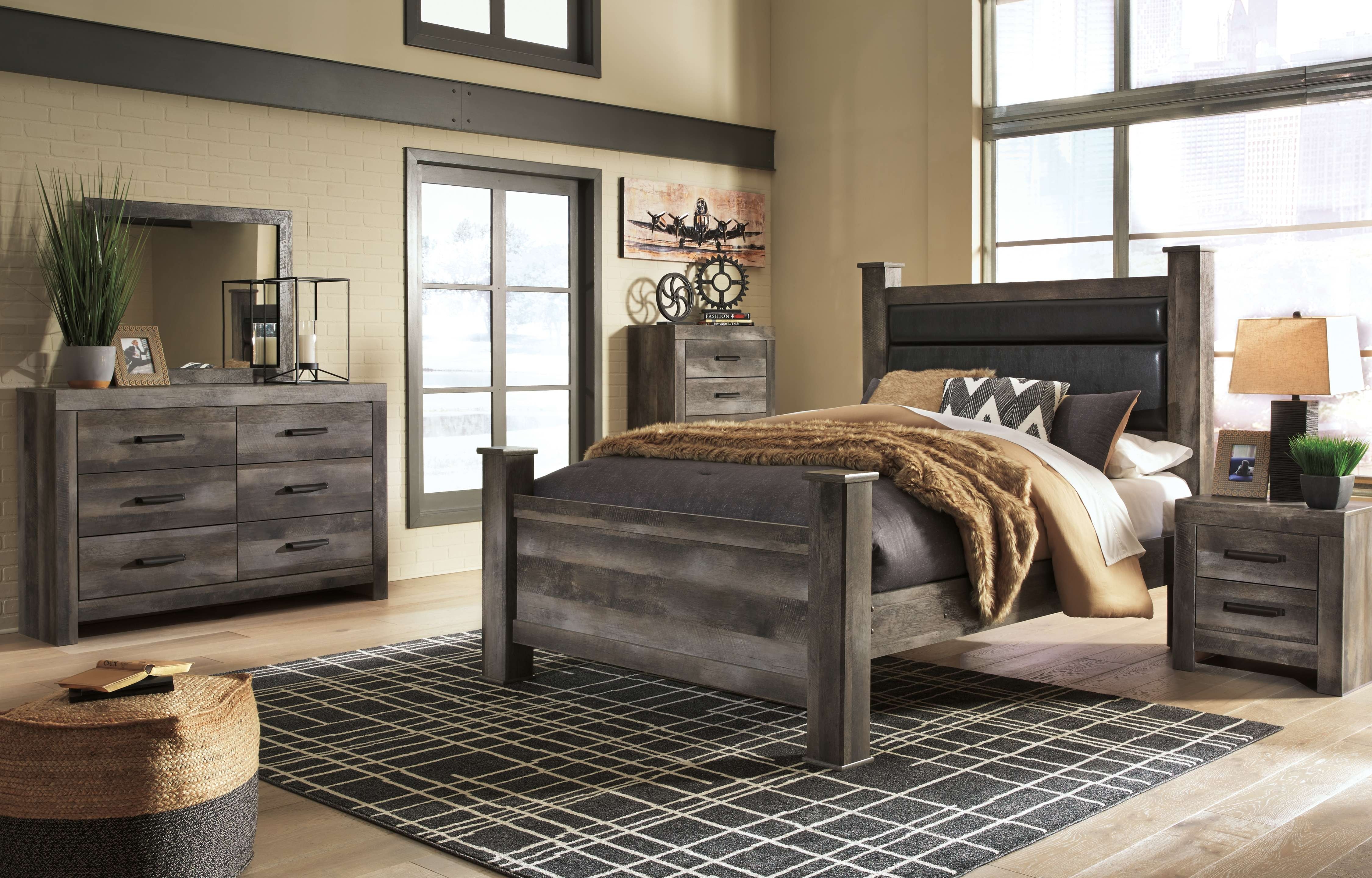 Ashley furniture deals rustic bedroom sets