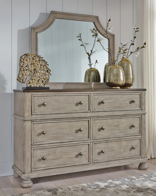 Ashley Falkhurst Dresser and Mirror B467-31-36 - Portland, OR | Key Home Furnishings Ashley Falkhurst Dresser and Mirror B467-31-36 - Portland, OR | Key Home Furnishings