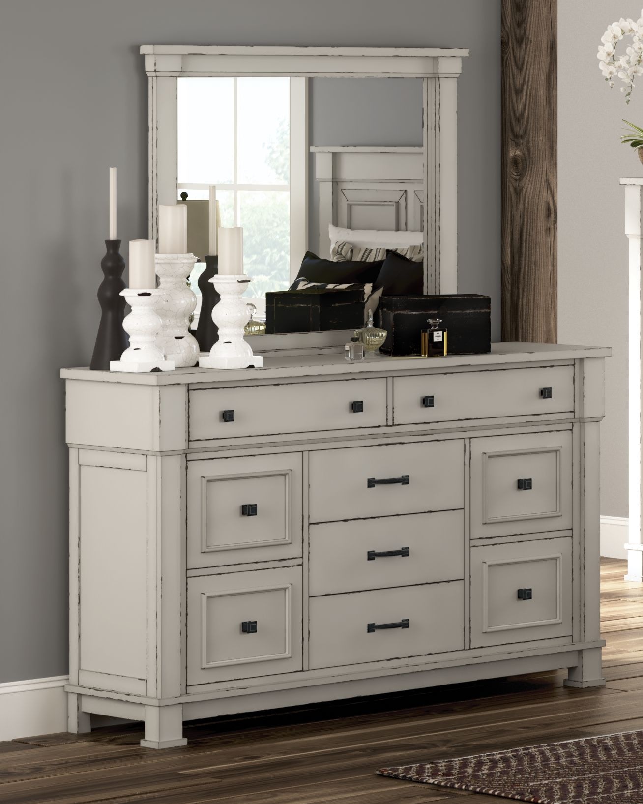 Ashley Jennily Dresser And Mirror B642-31-36 - Portland, OR | Key Home ...