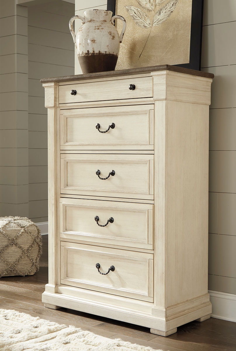 Ashley Bolanburg 6 Piece King Louvered Bedroom Set B647-131