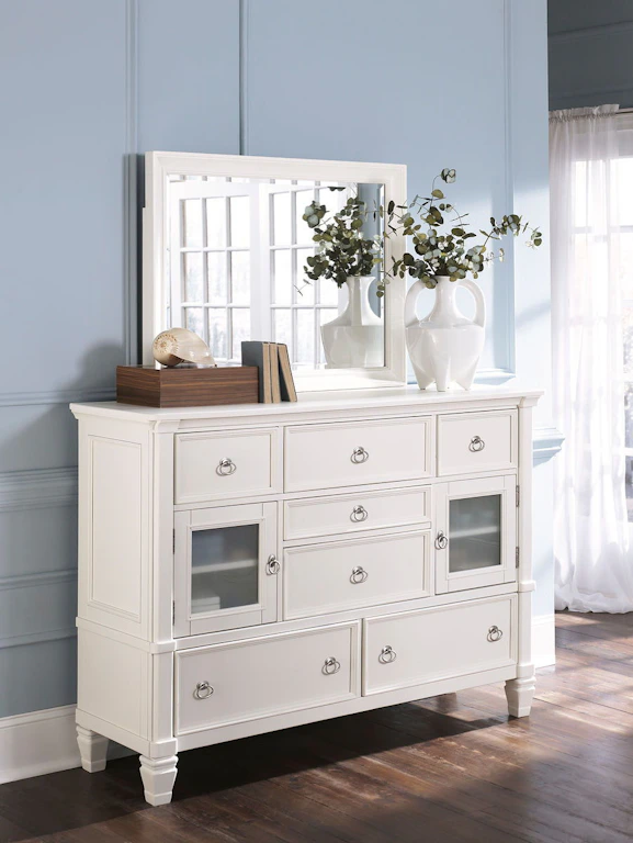 Ashley Prentice Dresser and Mirror B672-31-36 - Portland, OR | Key Home Furnishings Ashley Prentice Dresser and Mirror B672-31-36 - Portland, OR | Key Home Furnishings