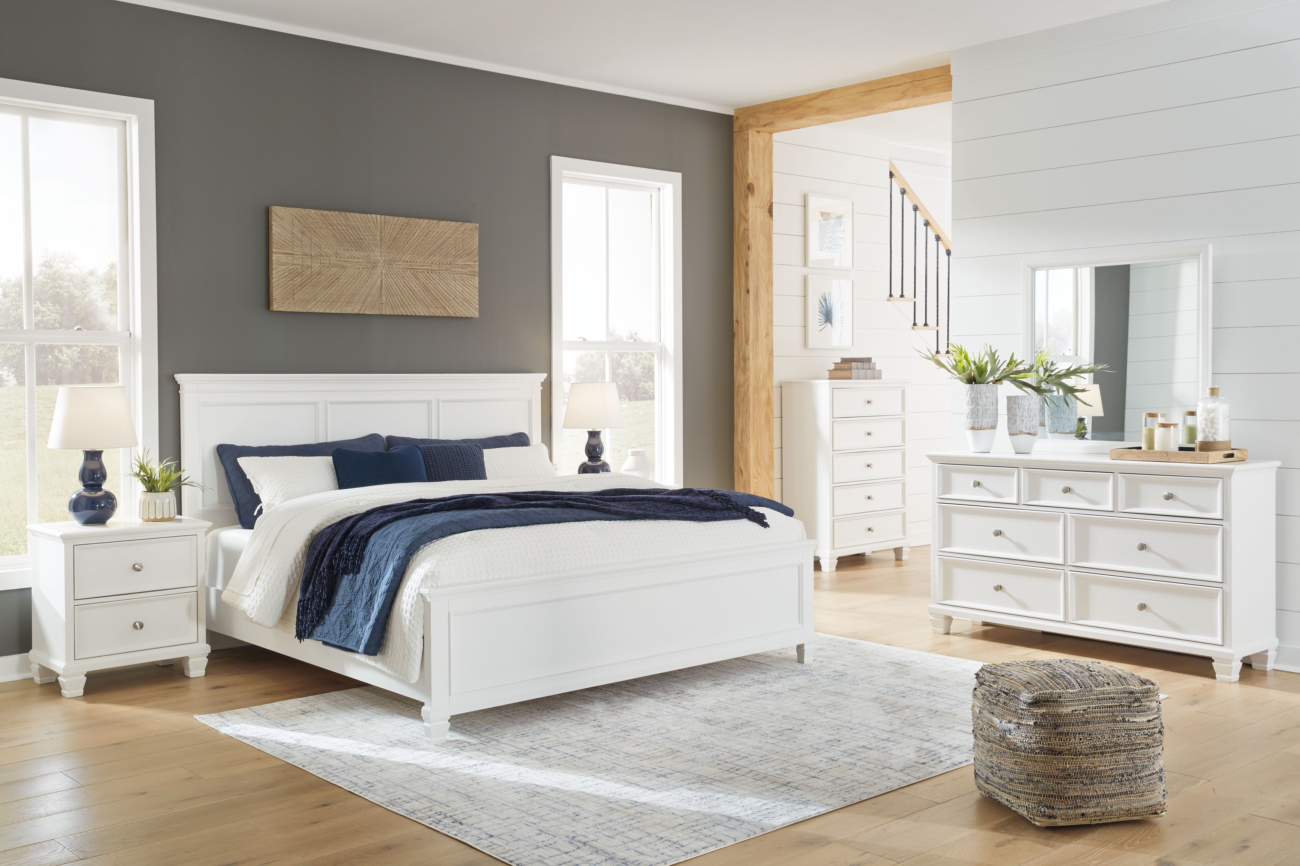 Farmhouse california king store bedroom set