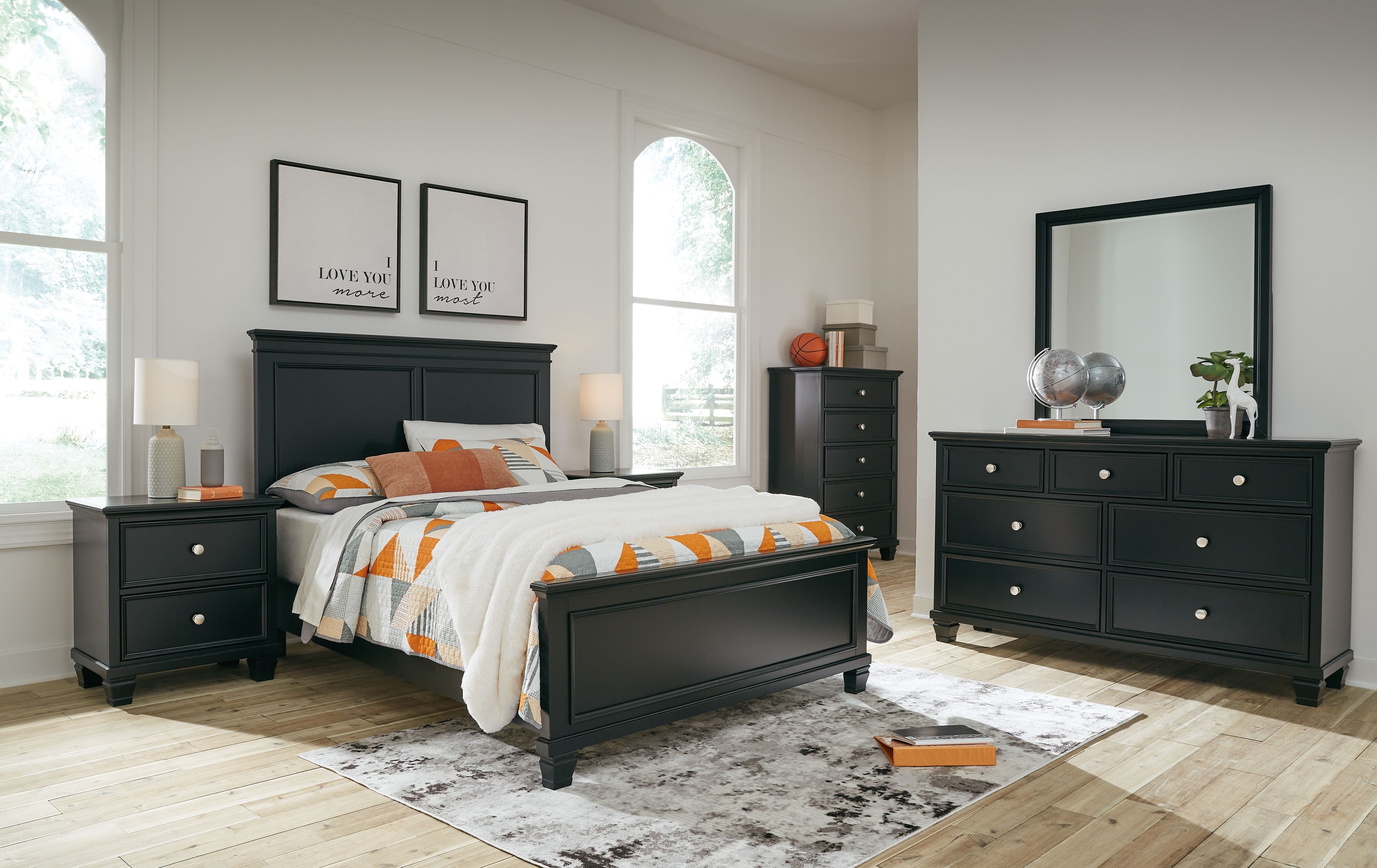 Ashley 7 Piece Full Panel Bed Set B687-31-36-84-86-87-92-2