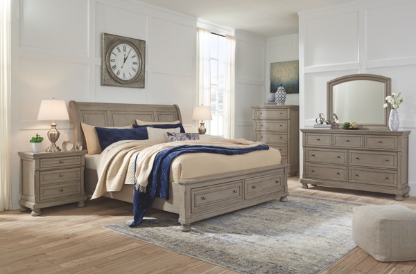 Ashley 7 Piece California King Sleigh Bedroom Set B733-31-36-78-76-95-92-2