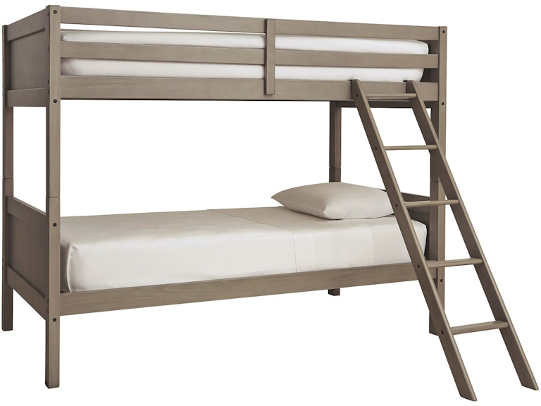 Ashley Lettner Twin Over Twin Bunk Bed With Ladder B733-59 - Portland, Or |  Key Home Furnishings