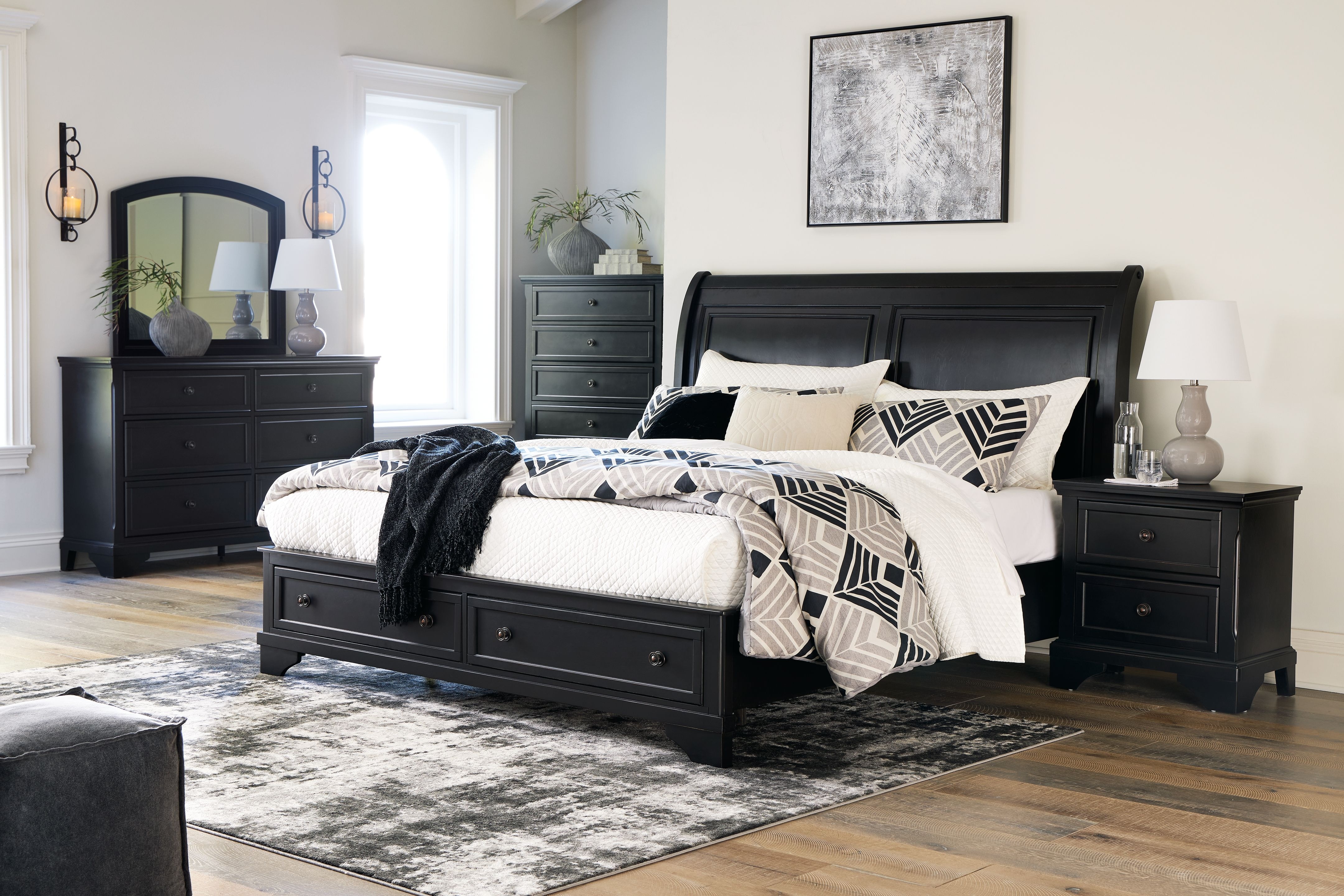 Ashley furniture cal on sale king bed