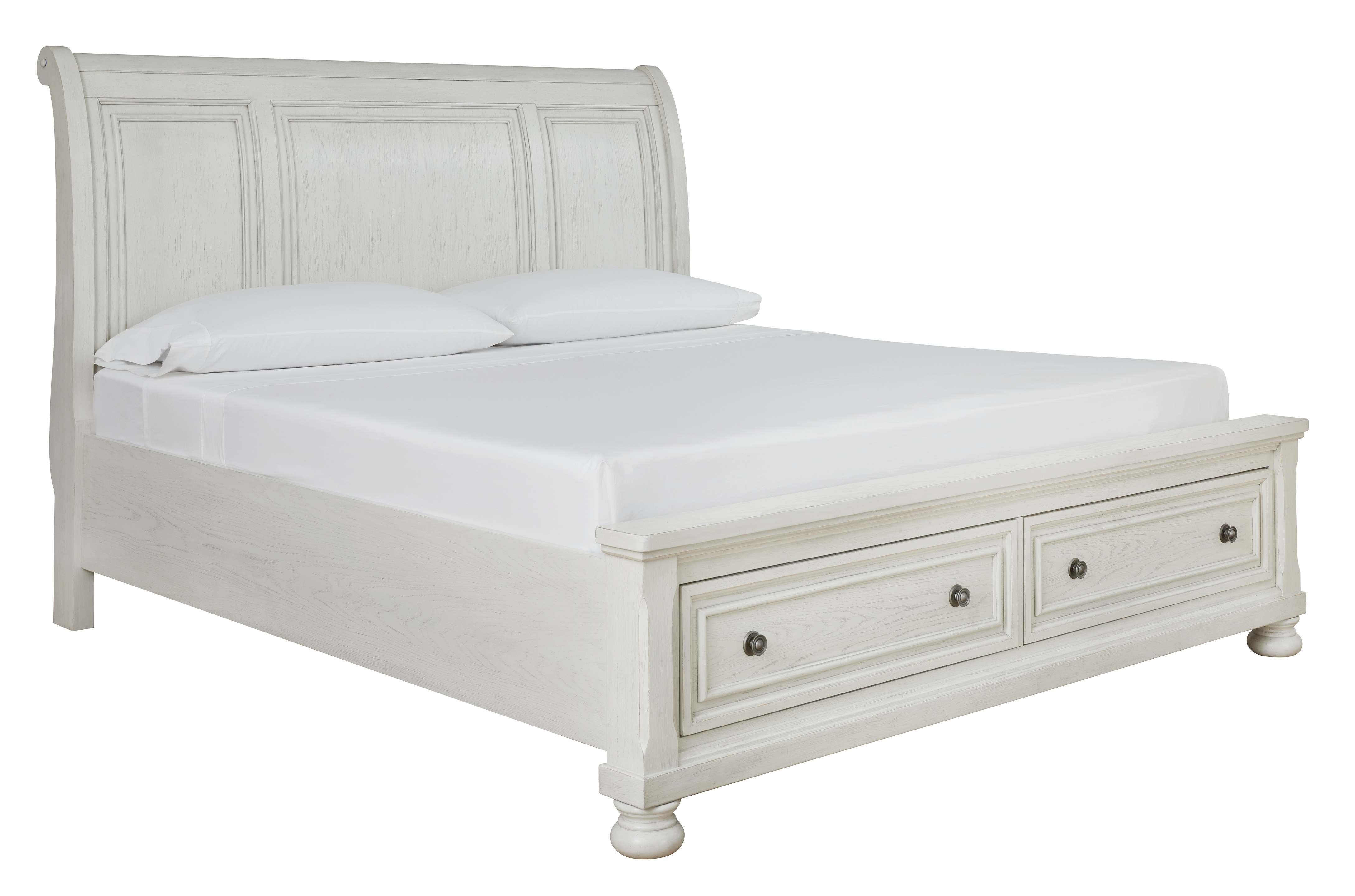 Ashley Robbinsdale 6 Piece Queen Sleigh Bed Set B742-31-36-46-77-74-98 ...