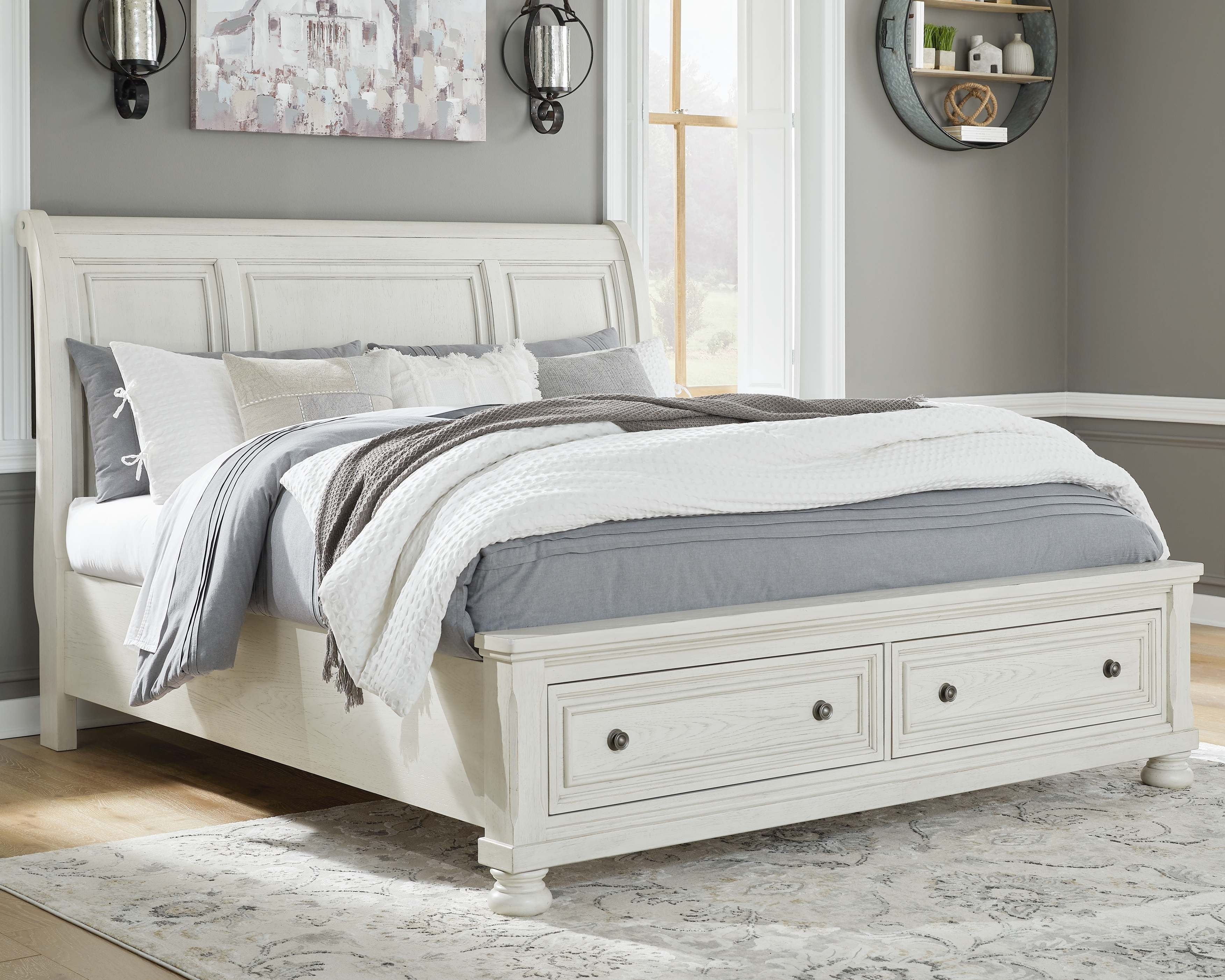 ashley cal king bed frame