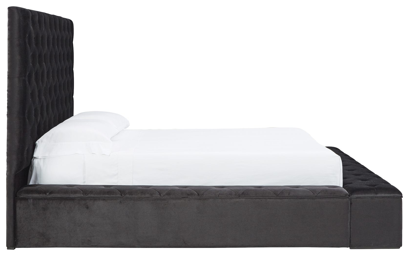 Ashley Lindenfield King Upholstered Bed with Footboard Storage B758158