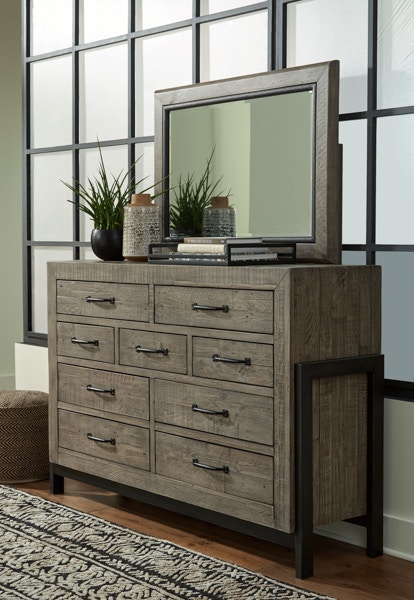 dress pink and grey Bronyan Dark Gray Dresser