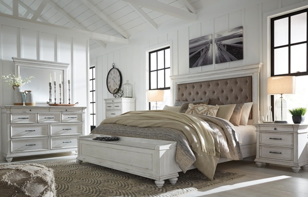 Ashley 7 Piece Queen Upholstered Bedroom Set B777-31-36-157-54S-96-93-2