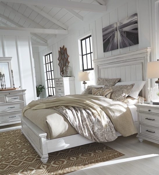 Ashley Kanwyn 8 Piece Queen Panel Bedroom Set B777-31-36-46-57-54-96-93 ...