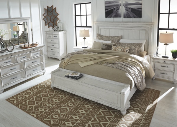 Ashley Kanwyn 5 Piece King Panel Bedroom Set B777-31-36-58-56S-97 ...