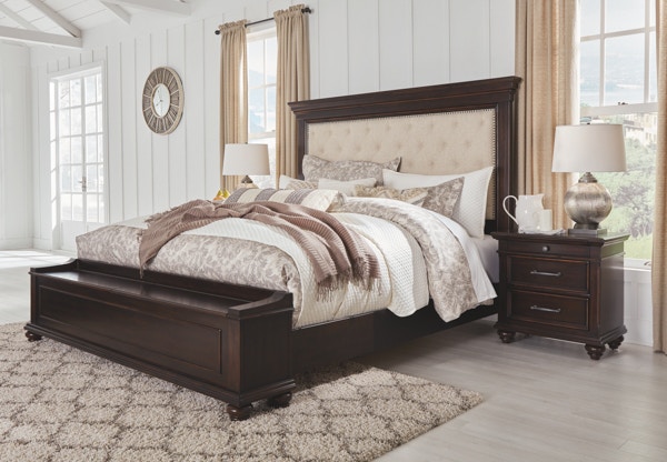 Ashley Brynhurst California King Upholstered Bed With Storage B788-158 ...