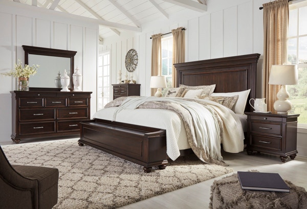 Ashley Brynhurst Queen Panel Bed with Storage B7885754S96 Portland