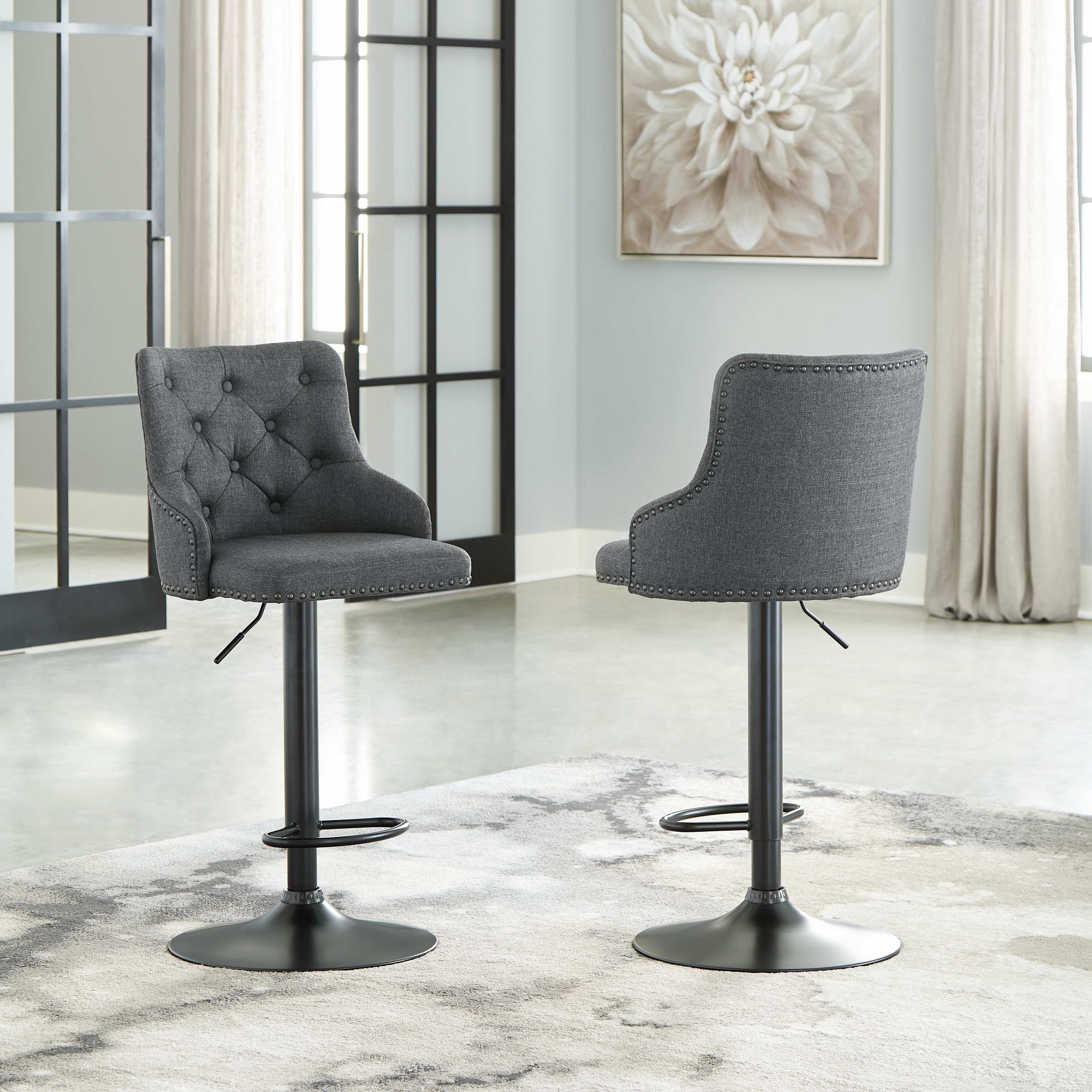 Ashley furniture deals swivel bar stools