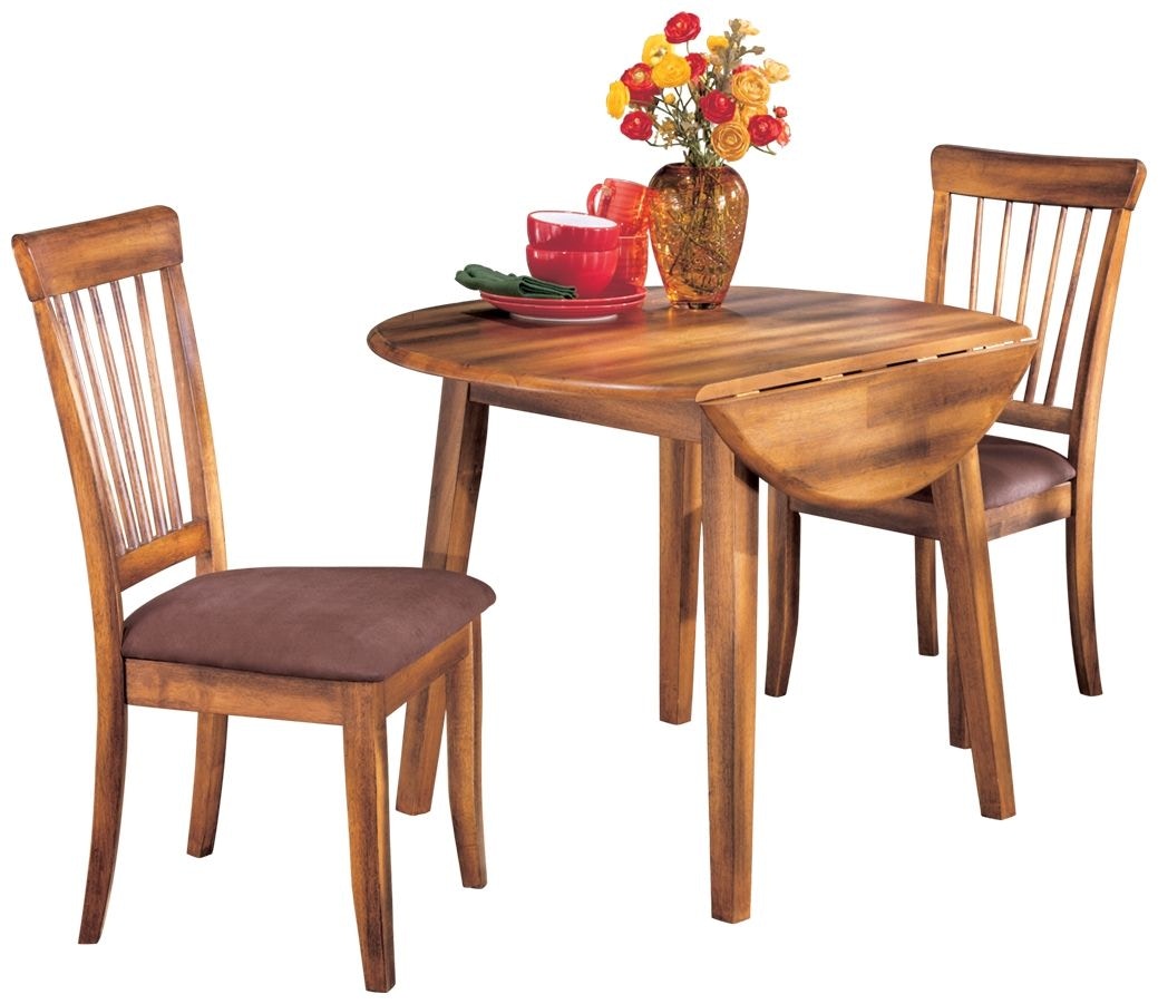 Ashley Berringer Round Dining Room Drop Leaf Table D199-15 - Portland ...