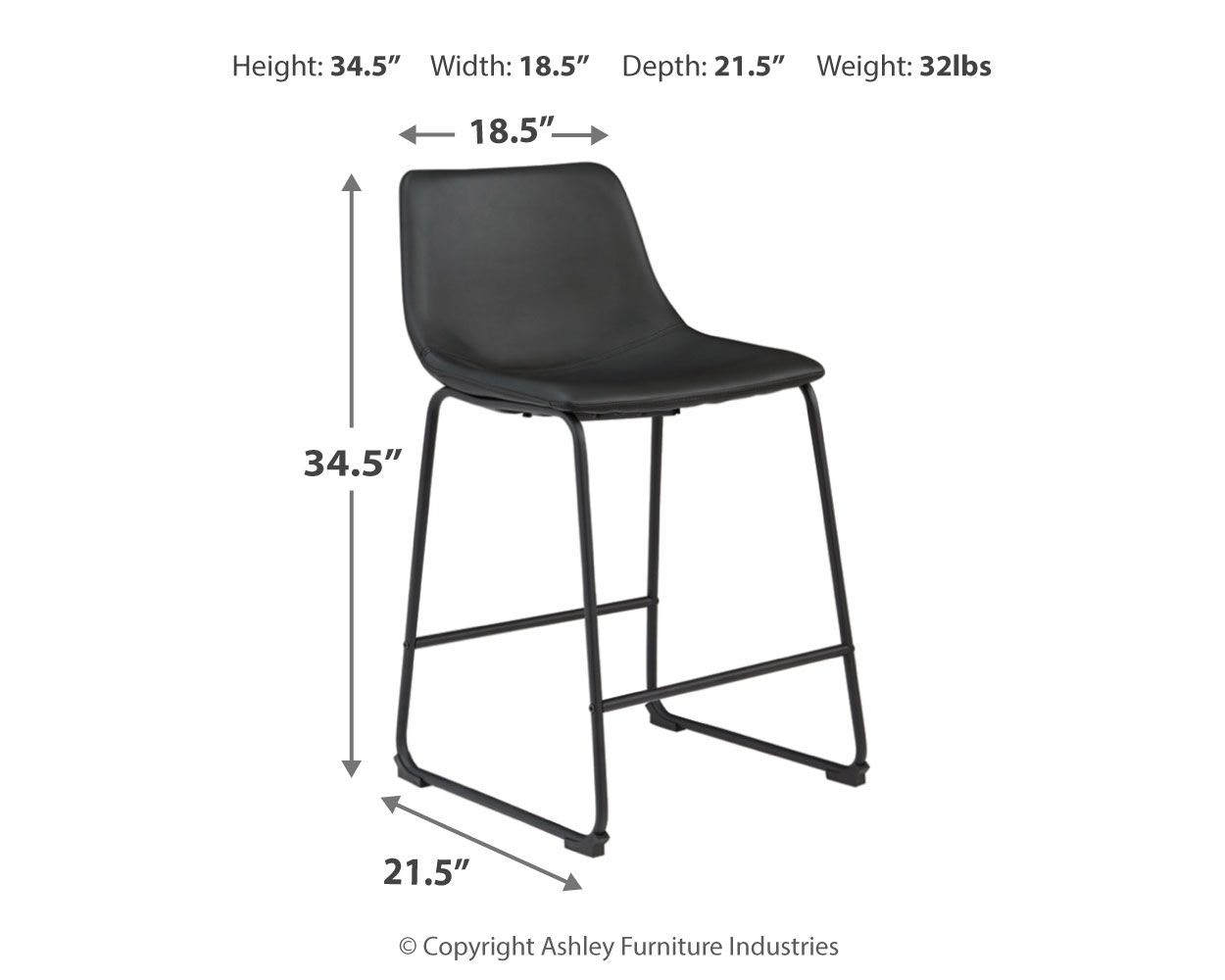 Centiar Upholstered Barstool - Thumbnail 4