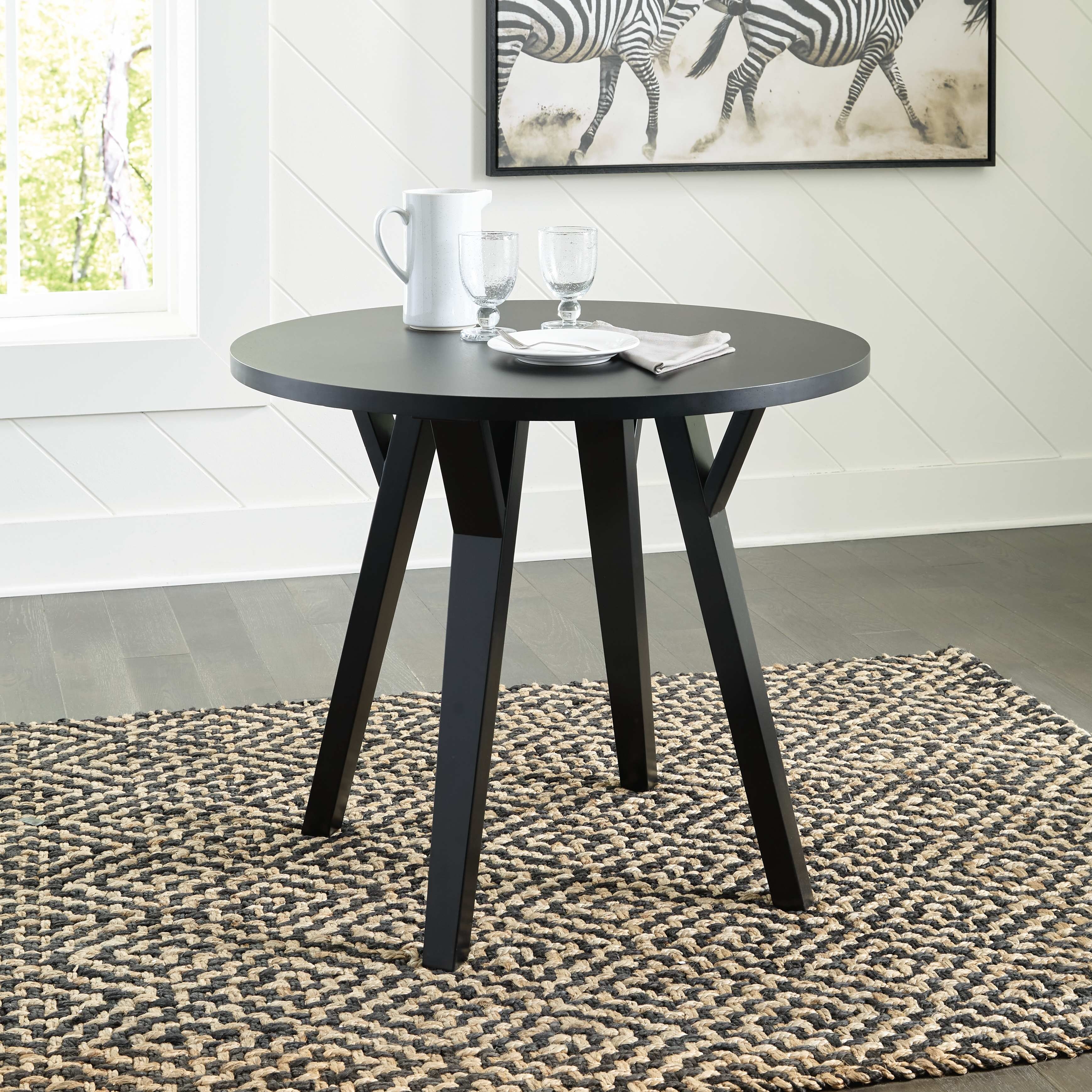 Ashley Otaska 5 Piece Round Dining Room Set D406-15-01-4