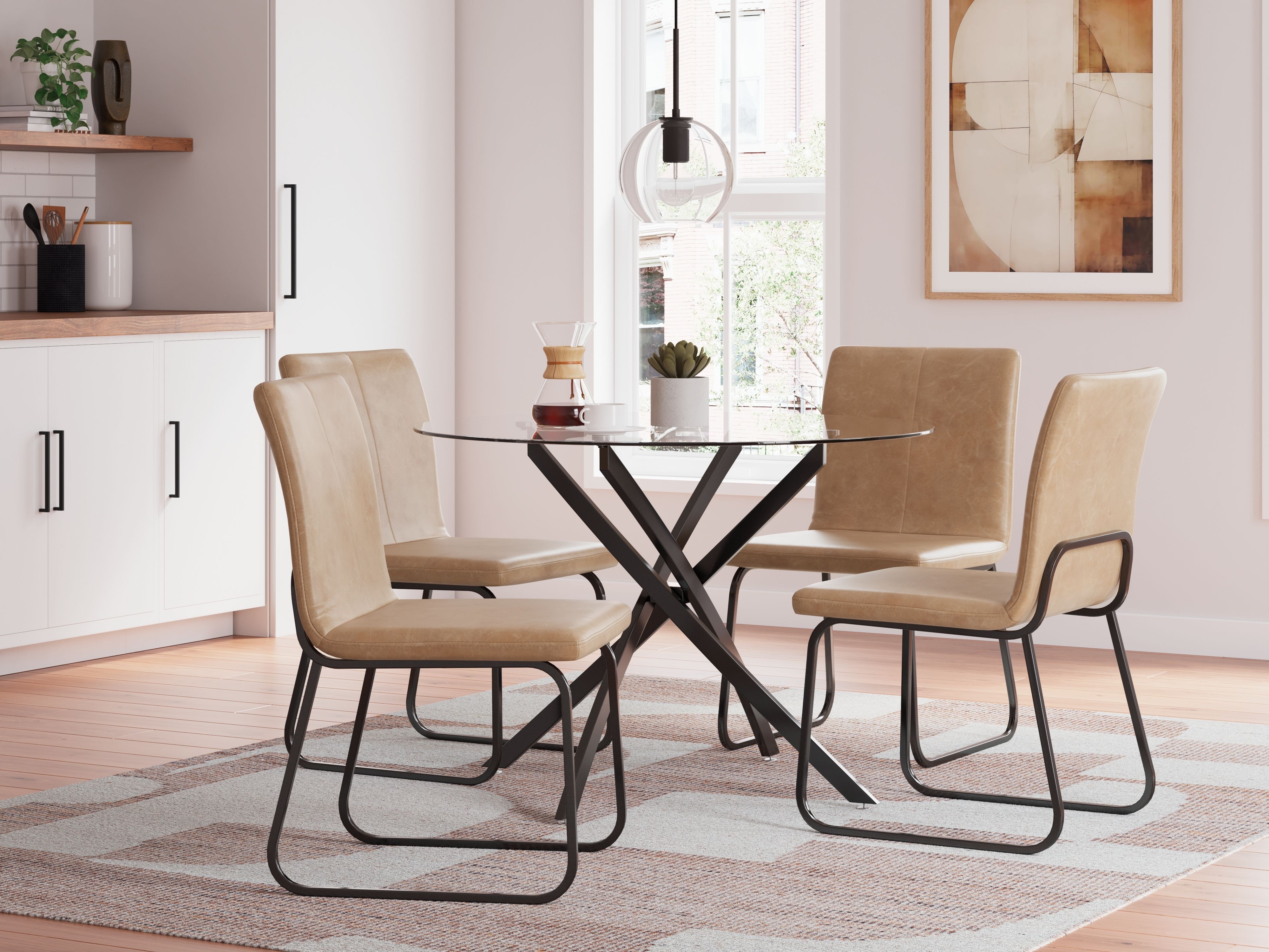 Ashley 5 Piece Dining Room Table Set D446-15-02