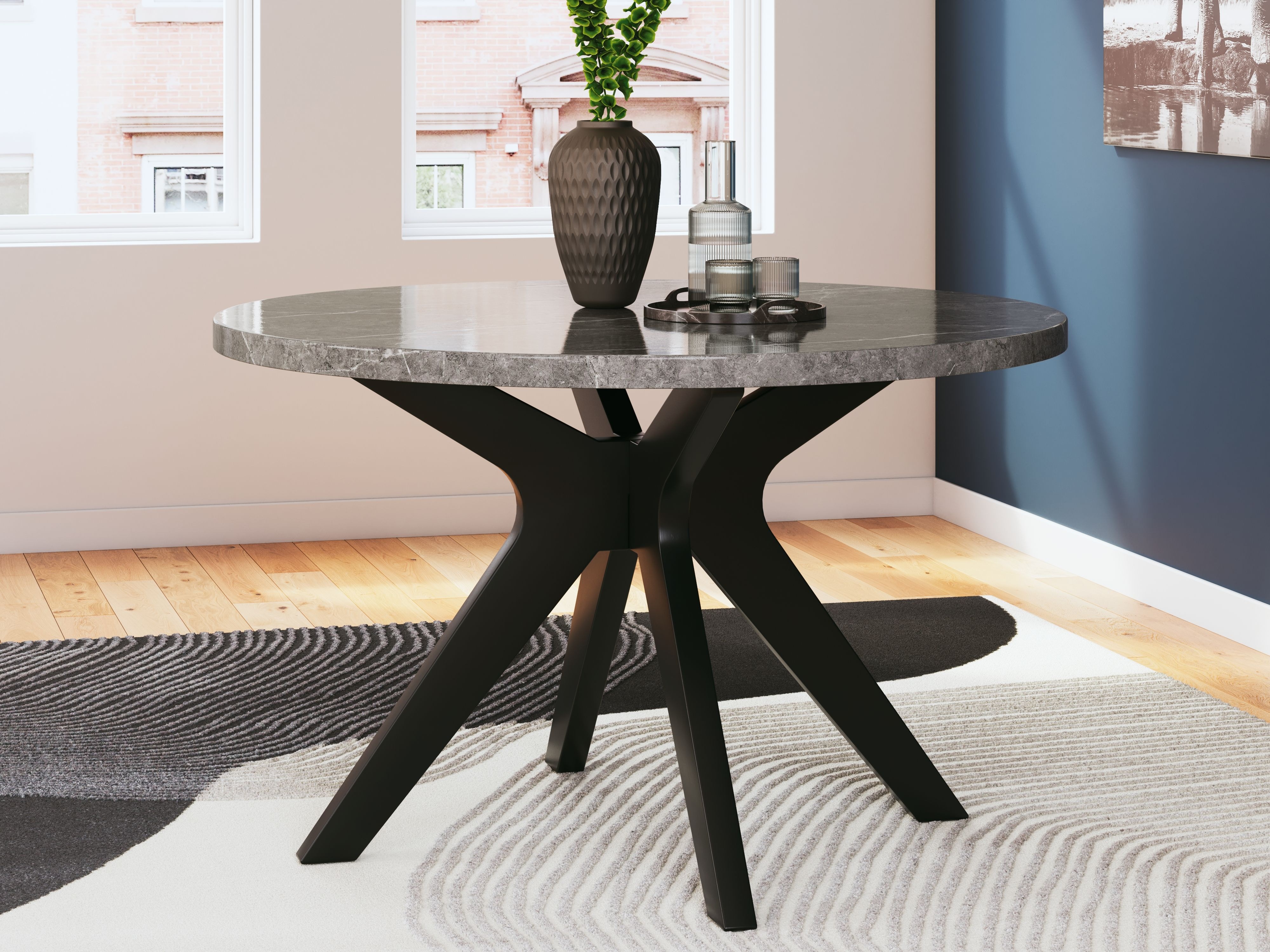 Ashley Glinari 5 Piece Dining Room Table Set D476-15-01-2