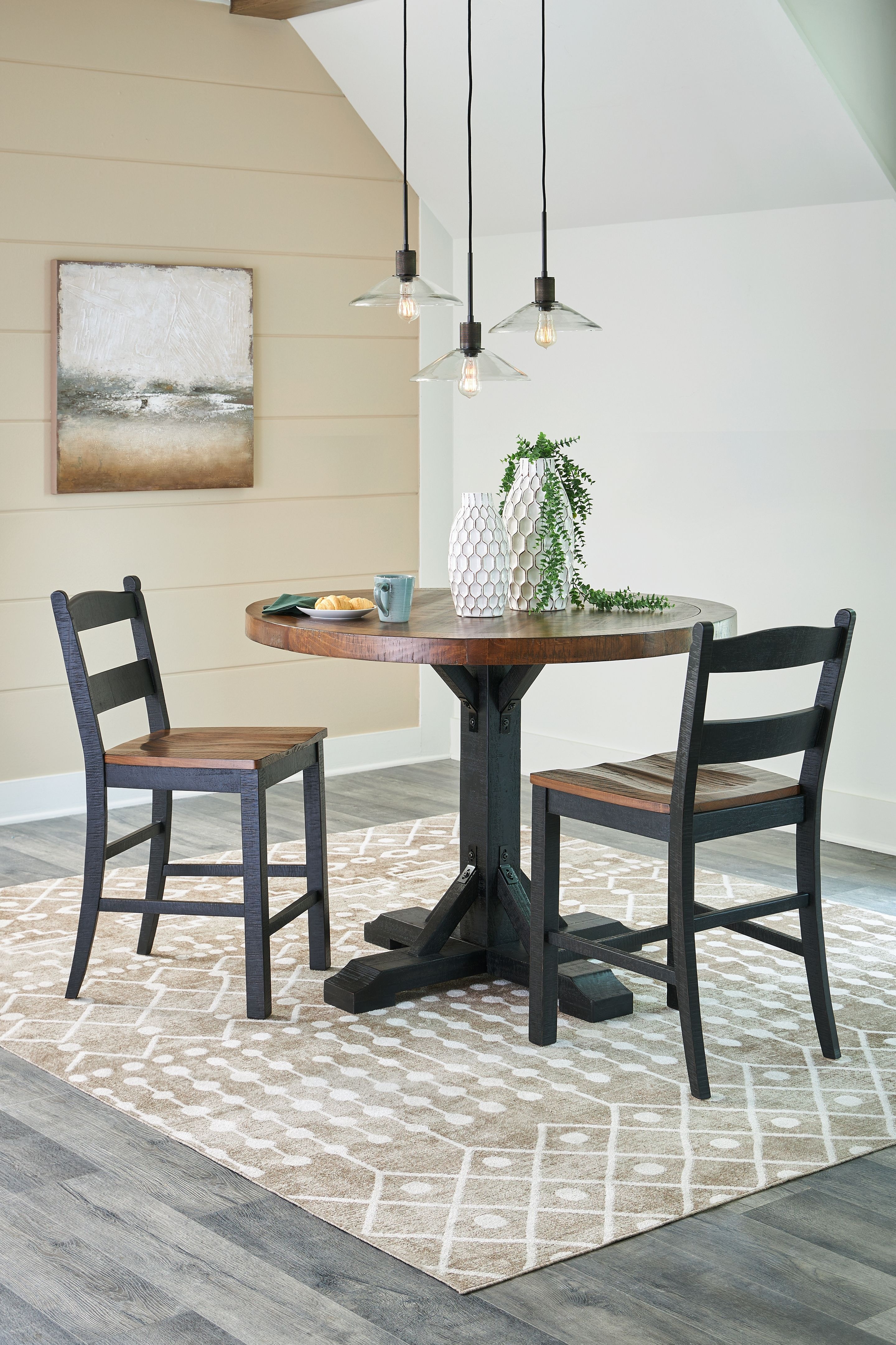 Valebeck table and discount chairs