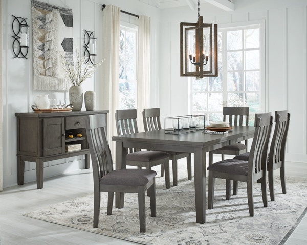 Ashley Hallanden 7 Piece Rectangular Dining Room Buttery Extension