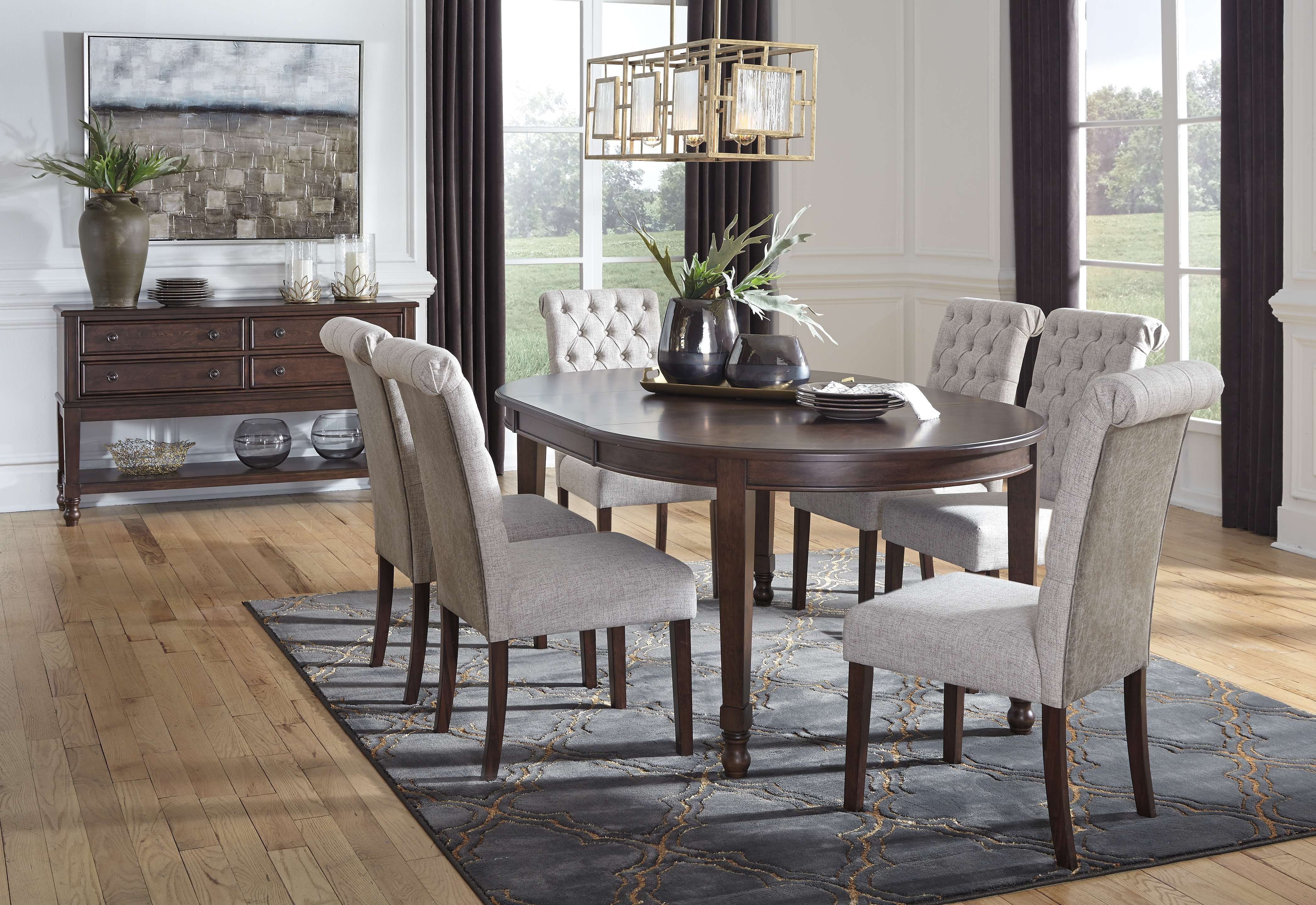 Oval dining room table deals for 6