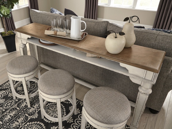 Ashley Realyn 4 Piece Long Counter Table Set D743-52-024-3
