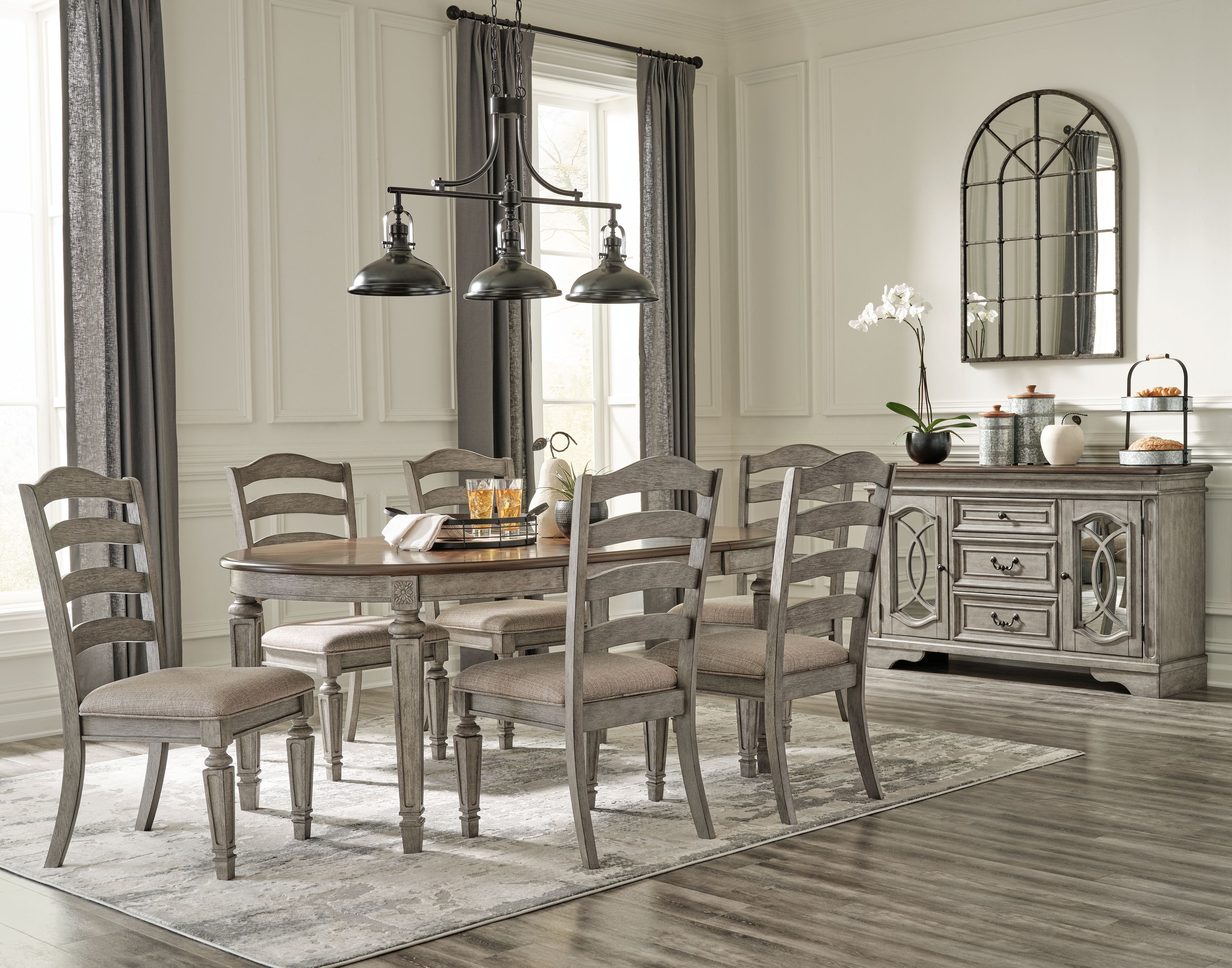 Ashley furniture 8 discount seat dining table